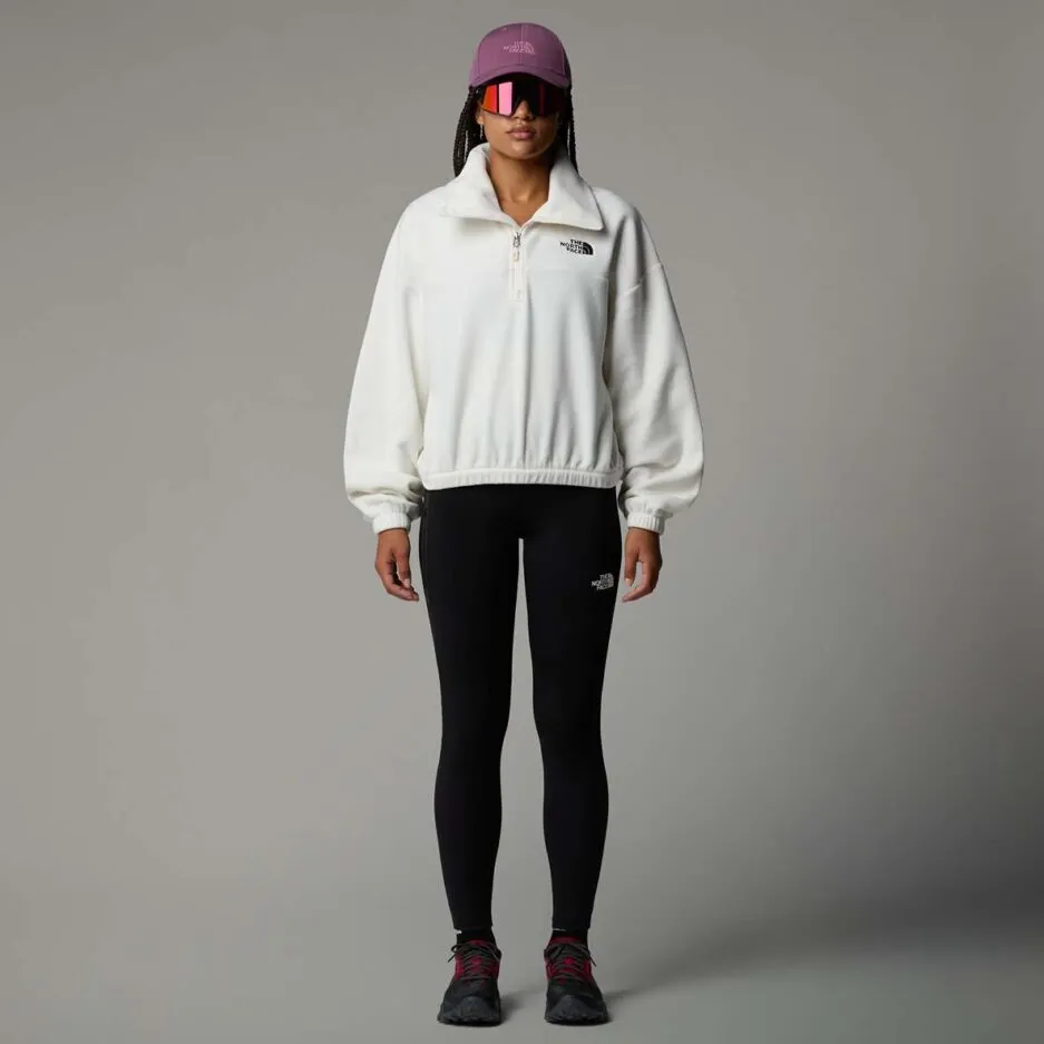 The North Face 100 Glacier Fleece 1/2 Zip Jacket Women’s – White Dune (NF0A89J9QLI)