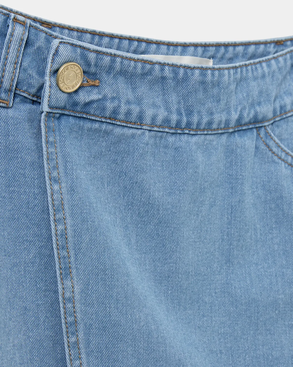 THINASW SKIRT - Denim blue