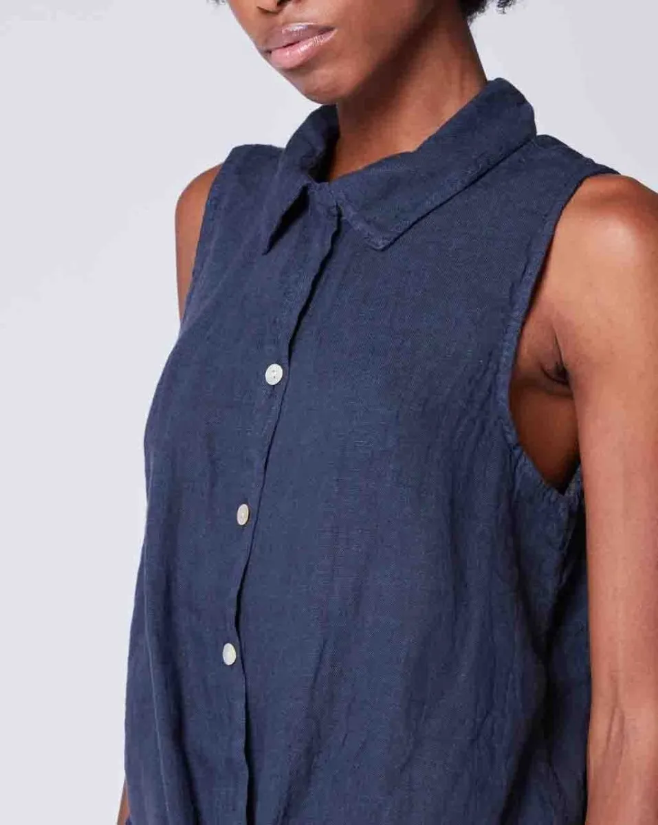 Tie-Waist Button Up Tank
