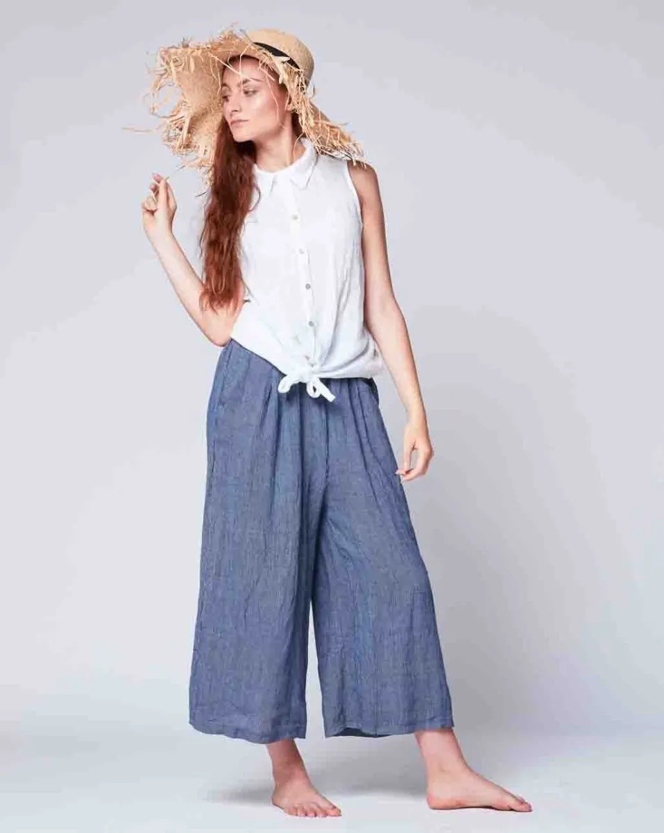 Tie-Waist Button Up Tank