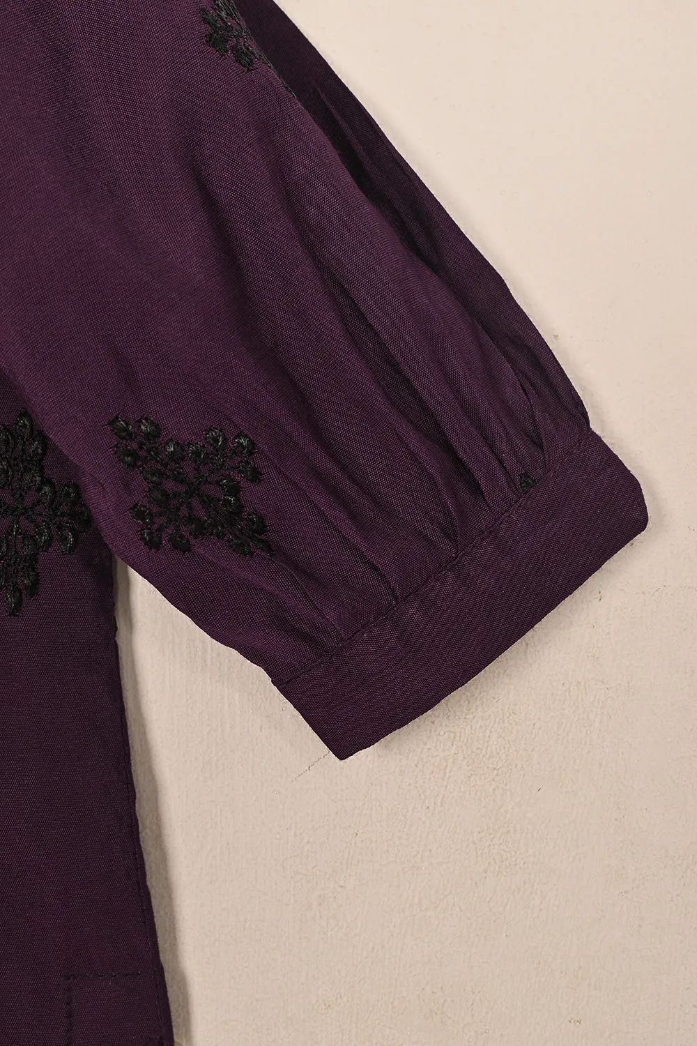 TKF-237-Magenta - Kids 3Pc Ready to Wear Cotton Silk Embroidered Dress