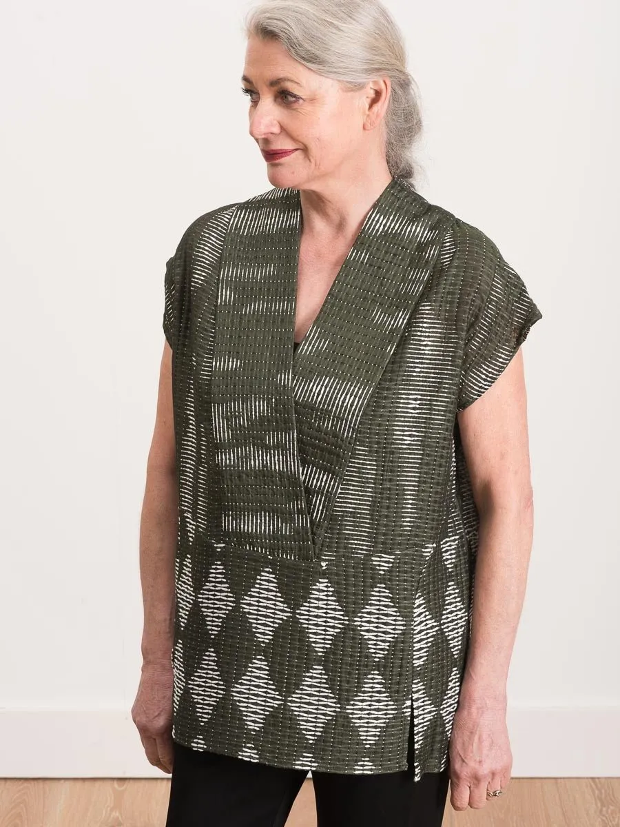 tribal gauze leah top