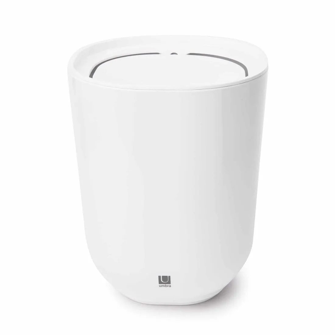 Umbra Step Waste Can With Lid White UMB023840660