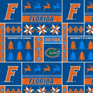 UNIVERSITY OF FLORIDA-Holiday Sweater Fleece-100% Polyester-FL1182