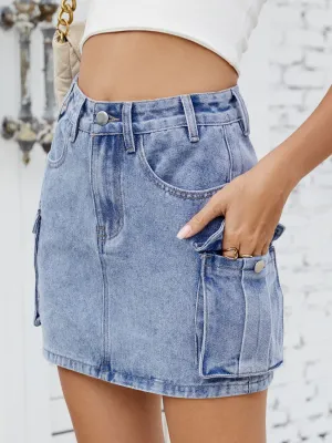 Urban Outlaw Cargo Denim Skirt – Soft Rebel Streetwear