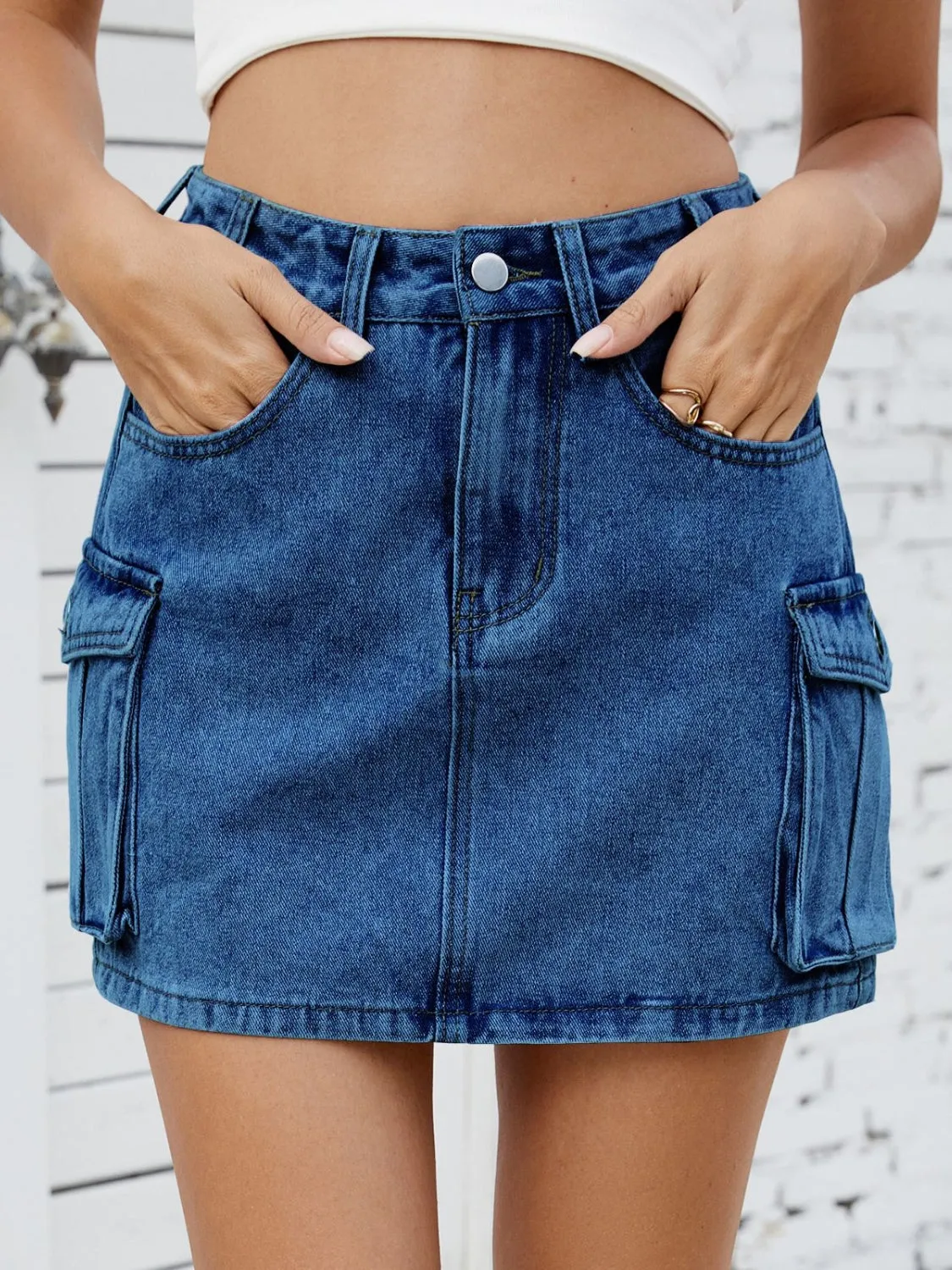 Urban Outlaw Cargo Denim Skirt – Soft Rebel Streetwear
