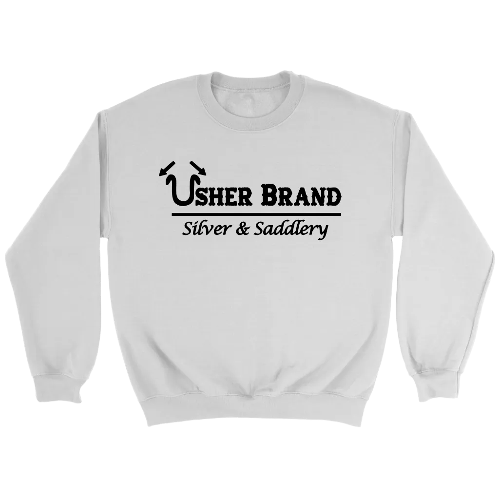 Usher Brand Sweat Shirt with Black Letters