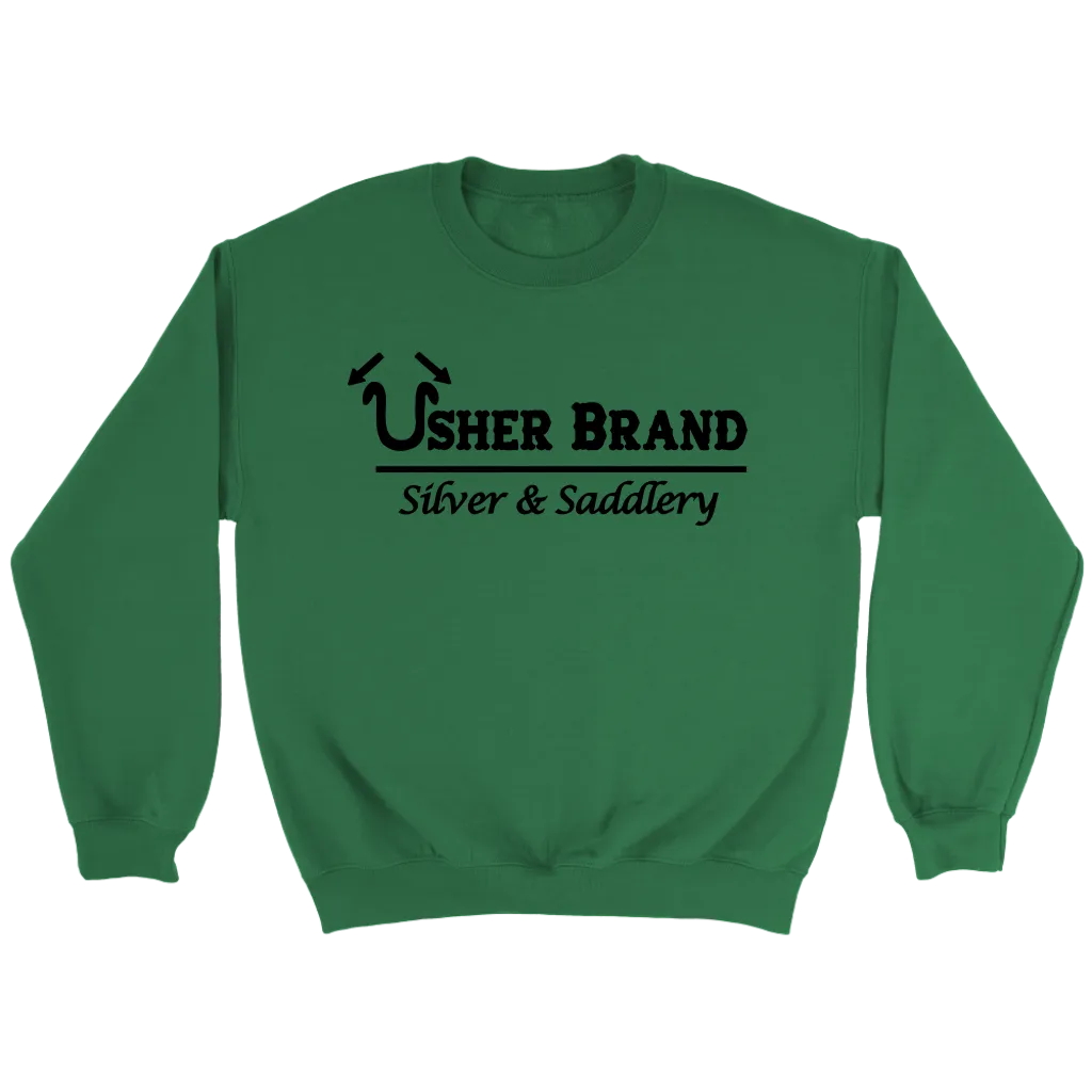 Usher Brand Sweat Shirt with Black Letters