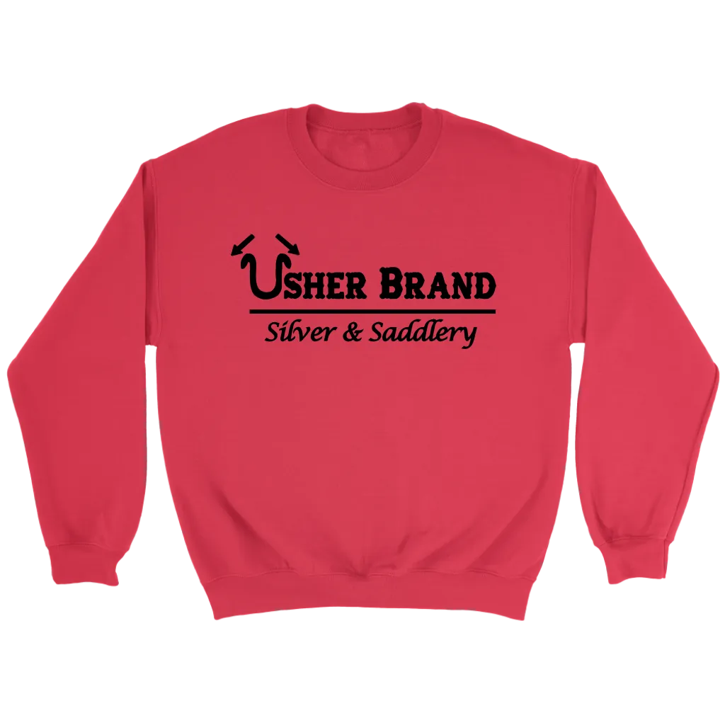 Usher Brand Sweat Shirt with Black Letters