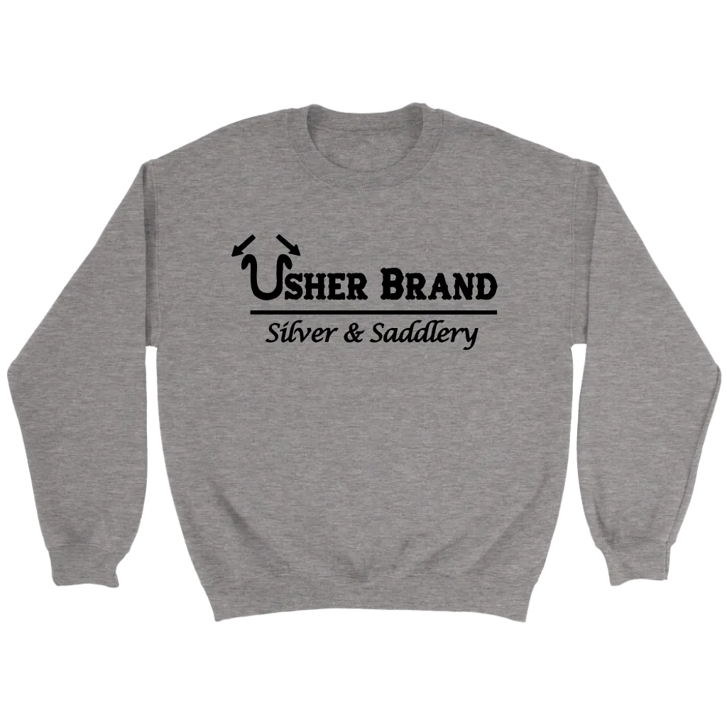 Usher Brand Sweat Shirt with Black Letters