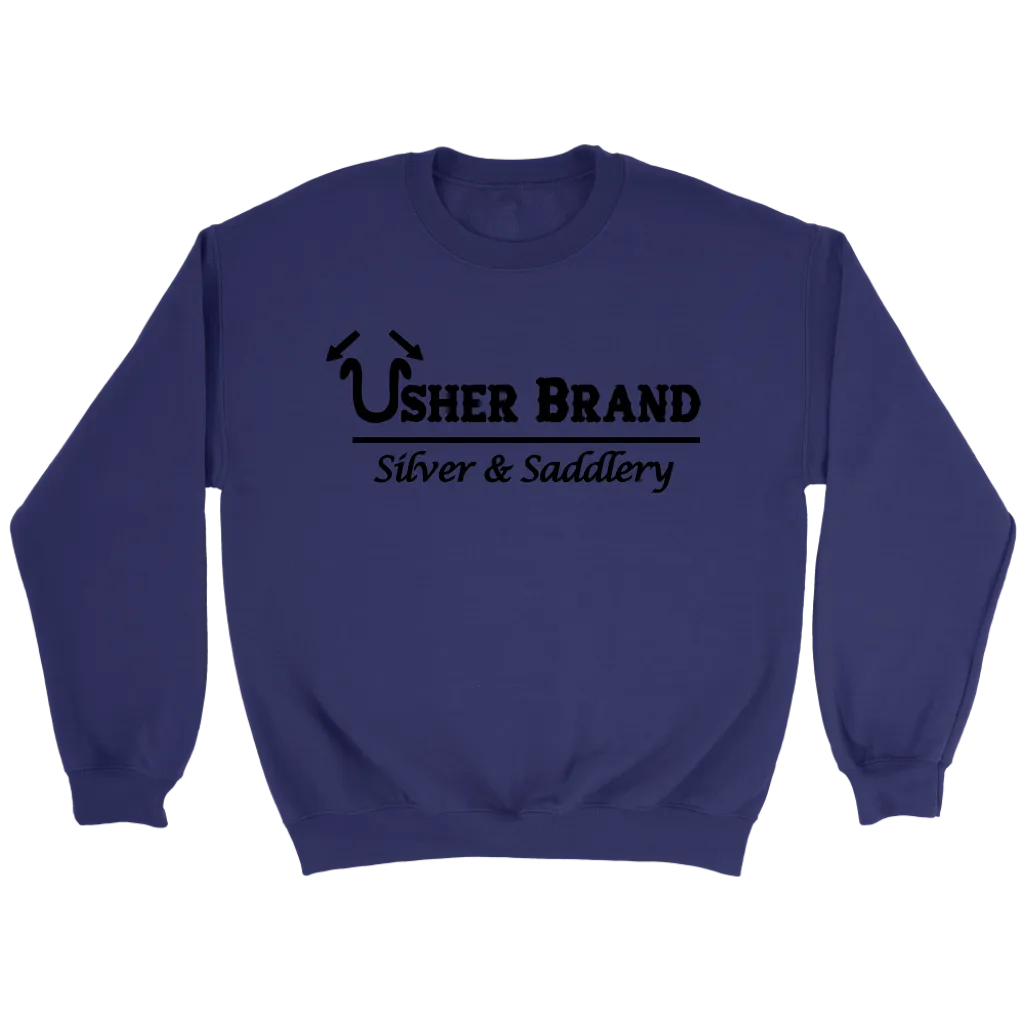 Usher Brand Sweat Shirt with Black Letters