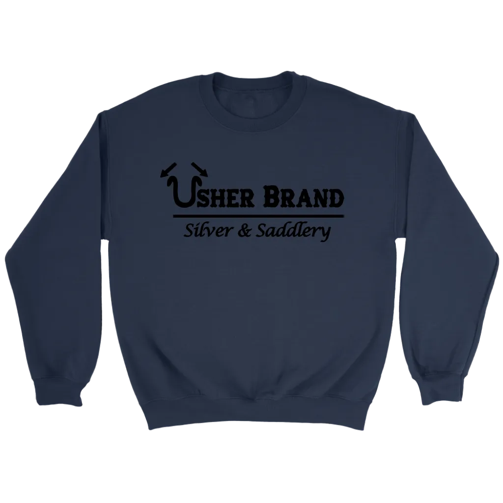 Usher Brand Sweat Shirt with Black Letters