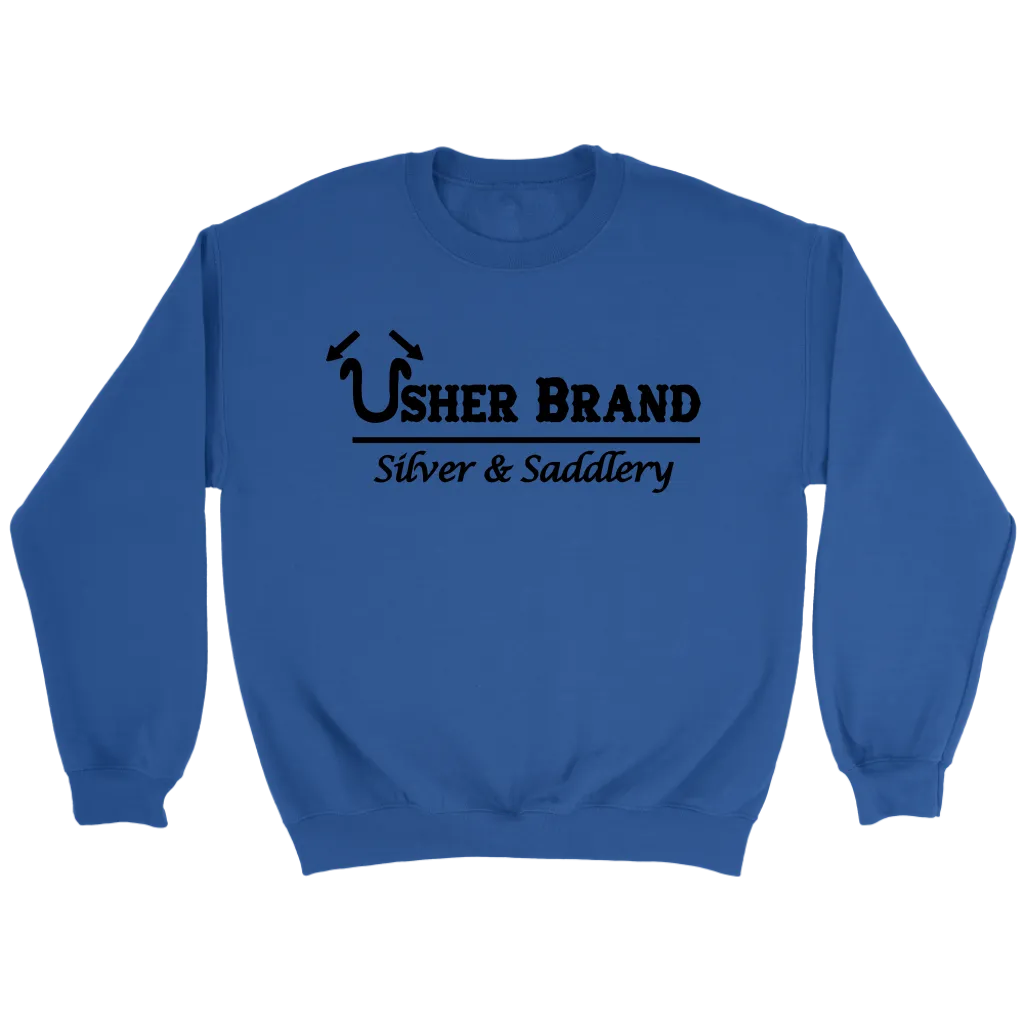 Usher Brand Sweat Shirt with Black Letters