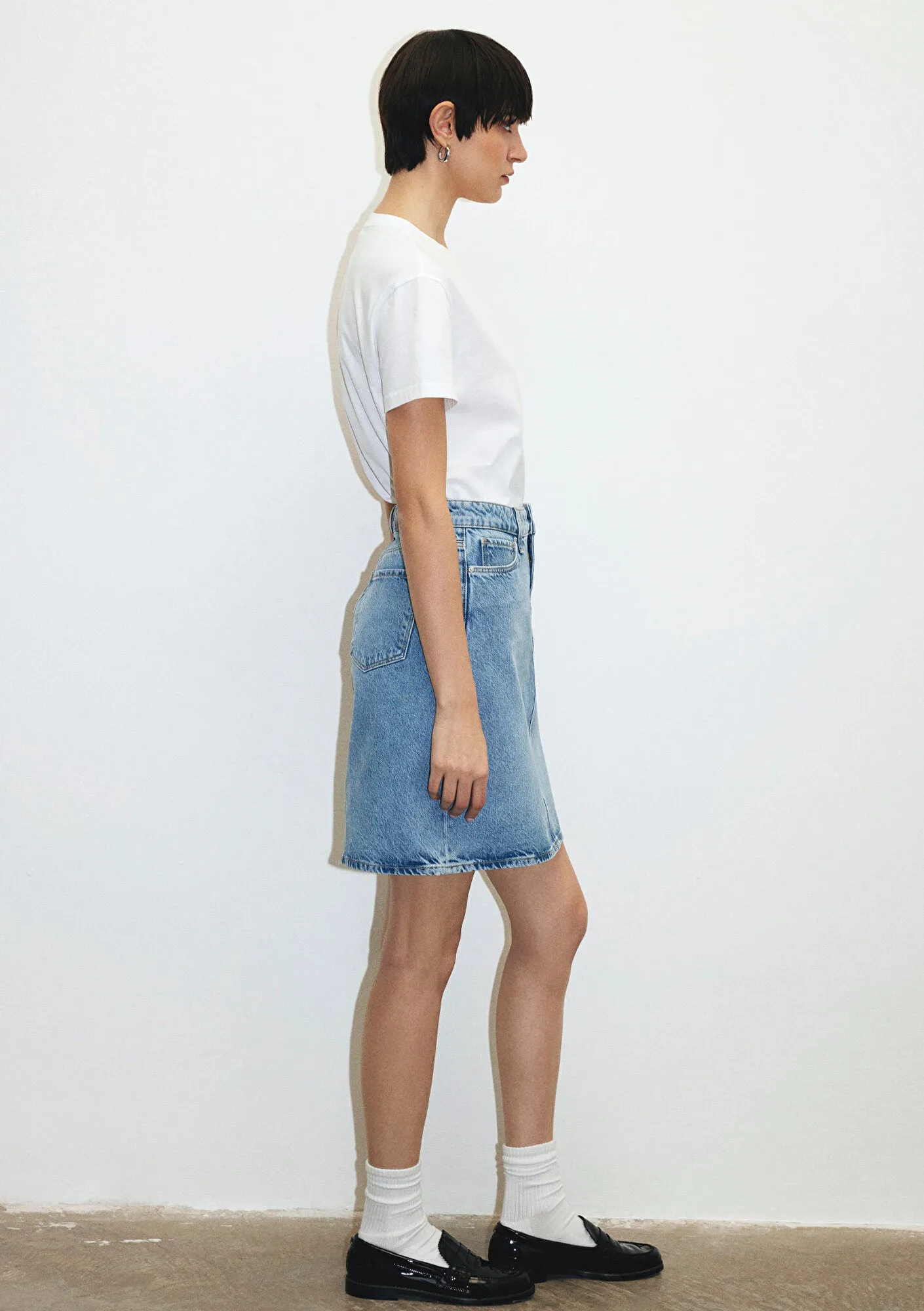 Valerie Light Blue Denim Jean Skirt