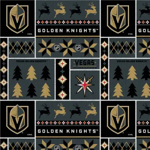 VEGAS GOLDEN KNIGHTS-Holiday Sweater Fleece-100% Polyester-1182KNI