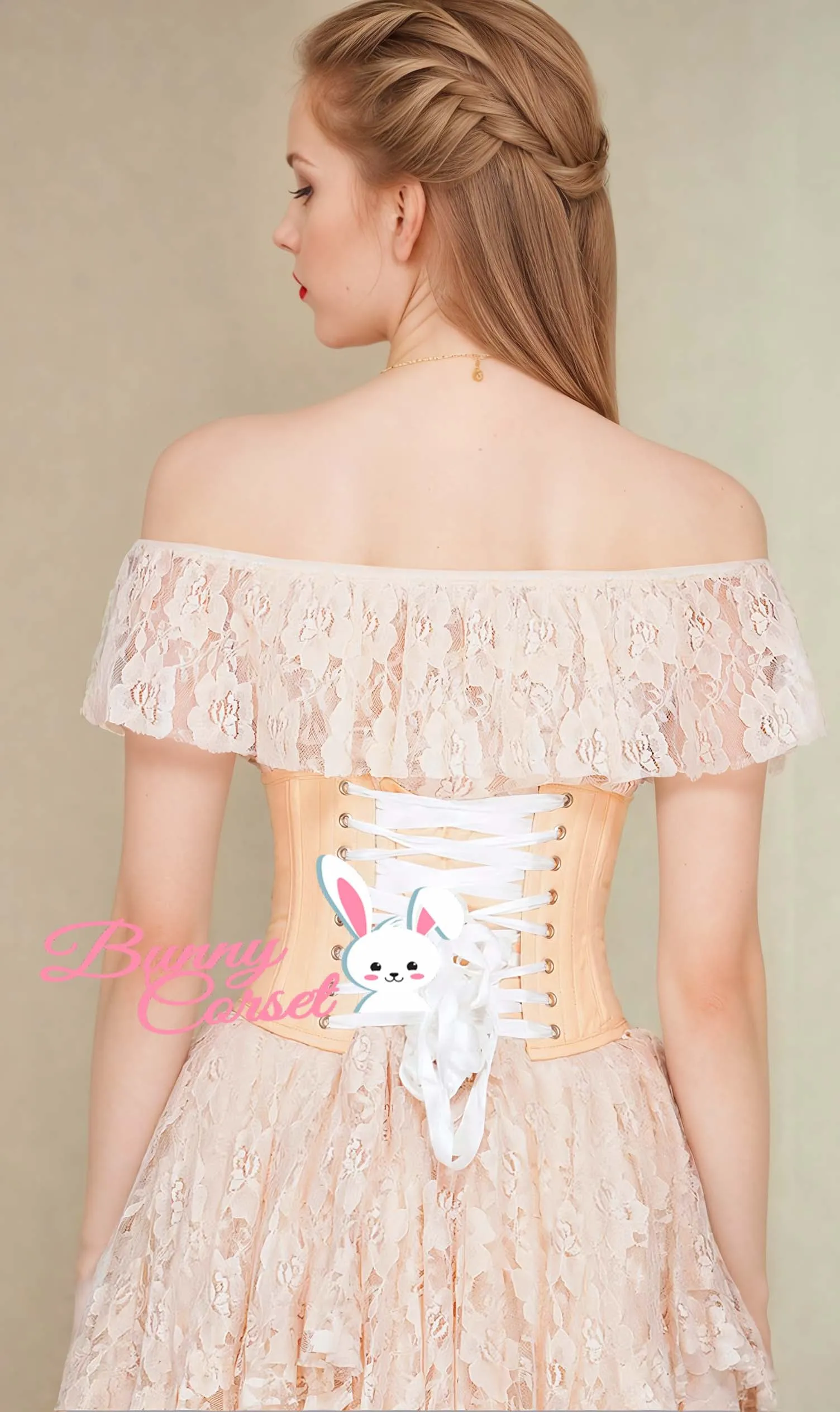 VG-19739 - Nude Corset Waist Shaper in 100% Cotton