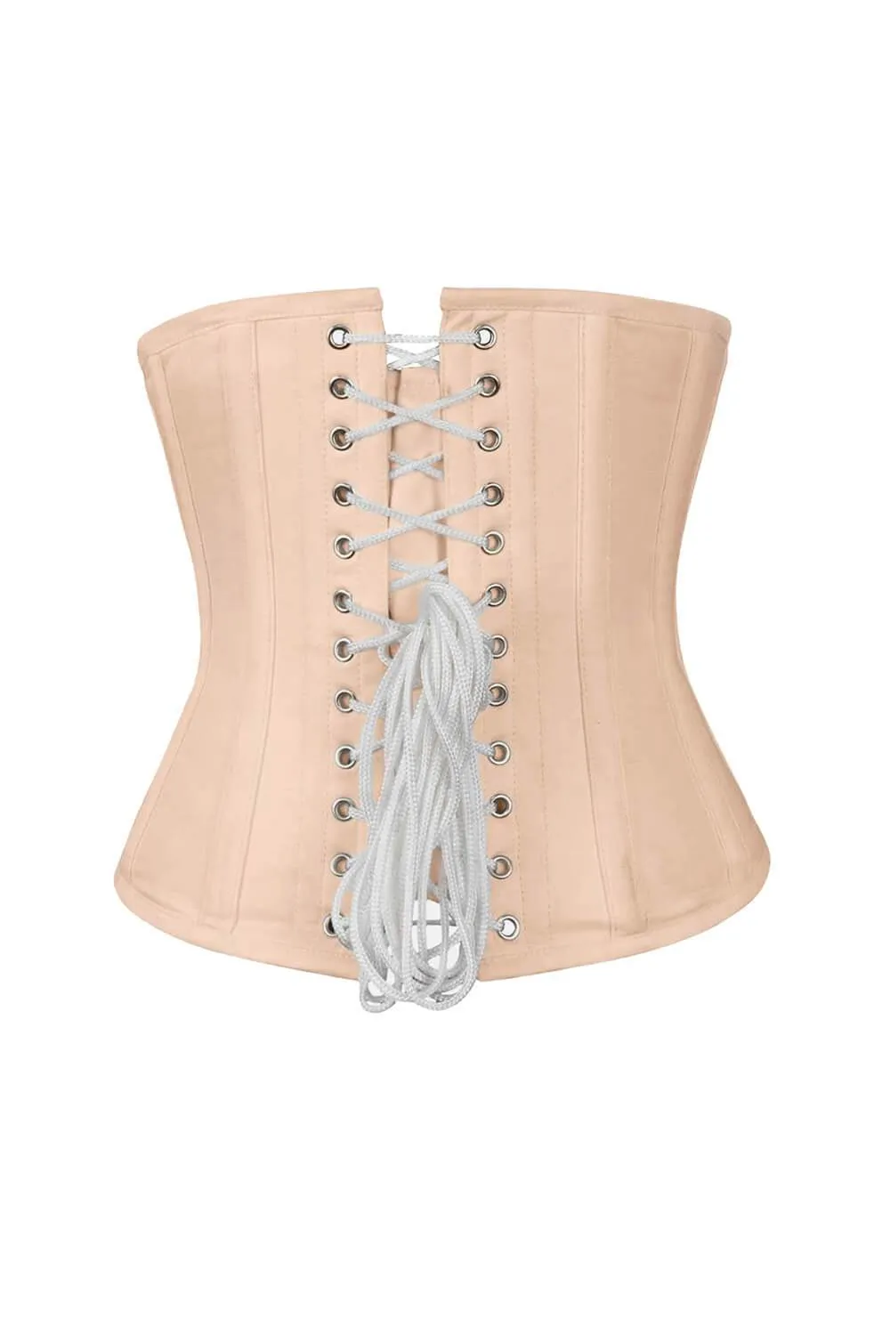 VG-19760 - Long Line Nude Waist Shaper Corset in 100% Cotton