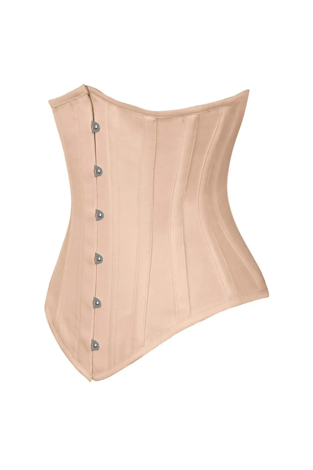 VG-19760 - Long Line Nude Waist Shaper Corset in 100% Cotton
