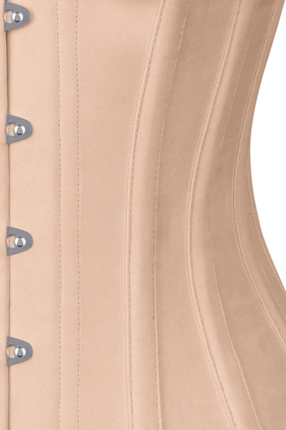 VG-19760 - Long Line Nude Waist Shaper Corset in 100% Cotton