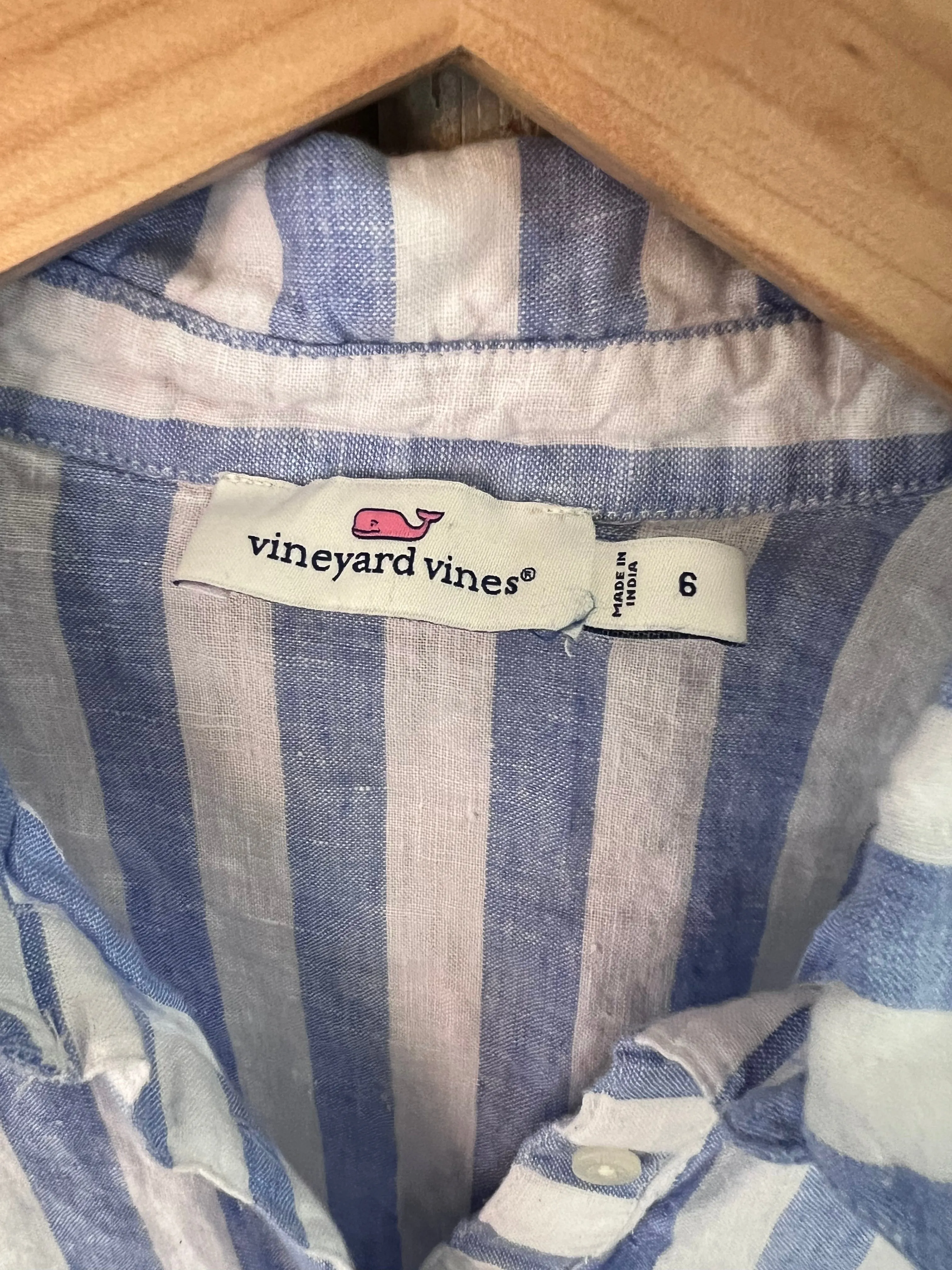 Vineyard Vines Striped Top Size 6 (RESTYLE)