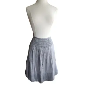 Vintage 2000s Burberry Skirt Gray Gauzy Cotton / Medium