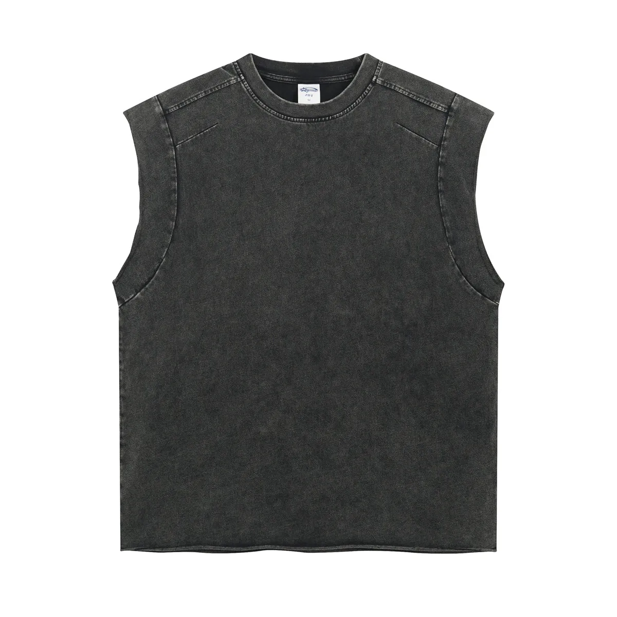 Vintage Raw Edge Sleeveless Tee 275gsm