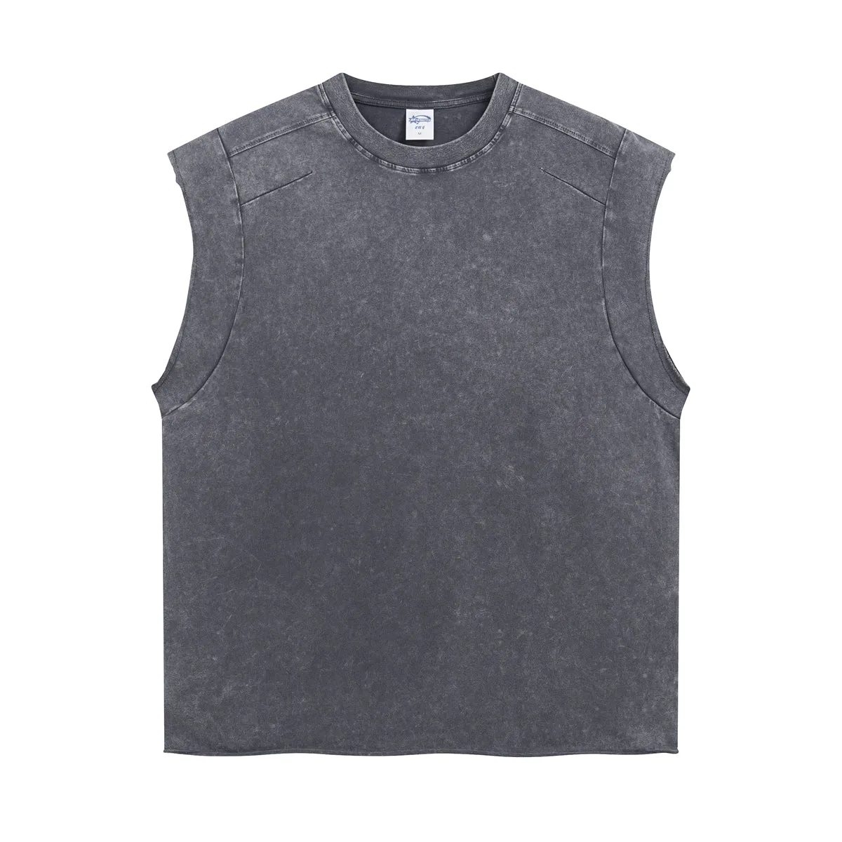 Vintage Raw Edge Sleeveless Tee 275gsm