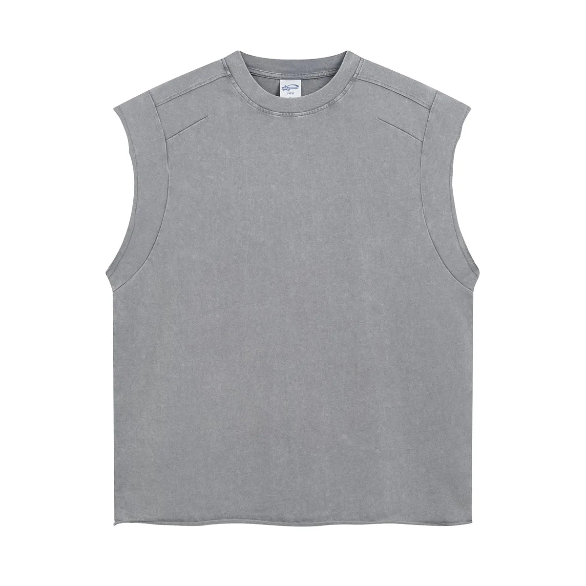 Vintage Raw Edge Sleeveless Tee 275gsm