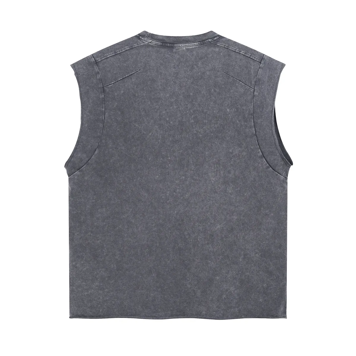 Vintage Raw Edge Sleeveless Tee 275gsm