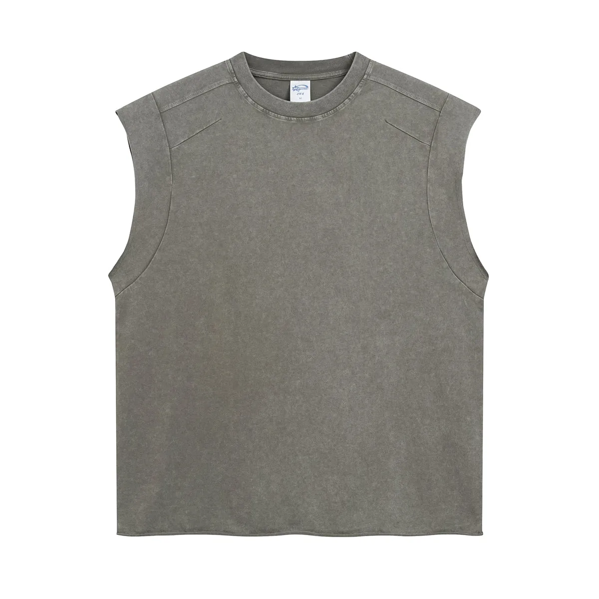 Vintage Raw Edge Sleeveless Tee 275gsm