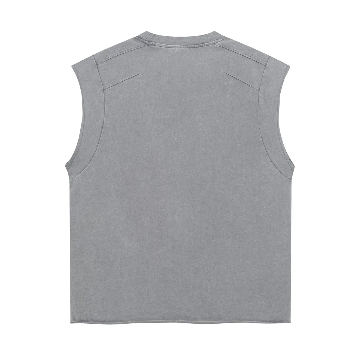 Vintage Raw Edge Sleeveless Tee 275gsm