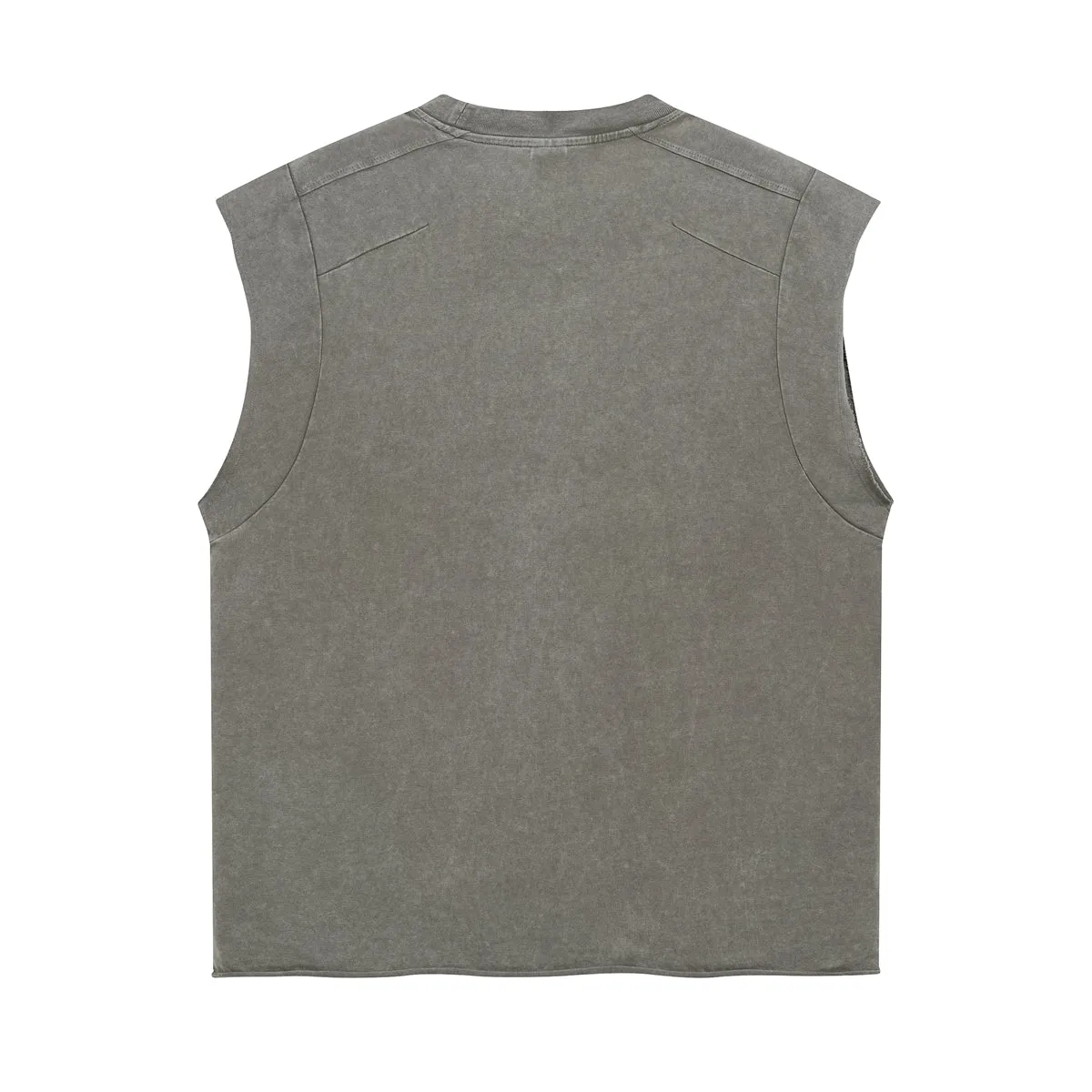 Vintage Raw Edge Sleeveless Tee 275gsm