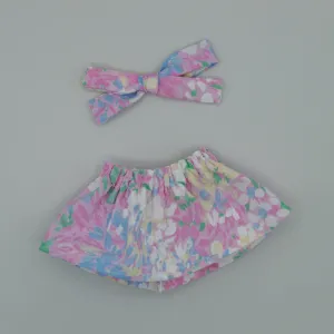 Vintage watercolor pink Skirt - ATD