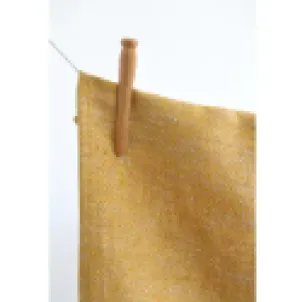 Washed Linen Tea Towel- Mustard