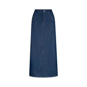Wave Denim Skirt