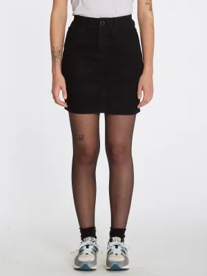 Weellow Denim Skirt - BLACK OUT