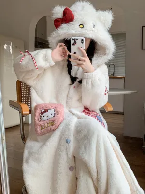 White plush pajamas  UB103