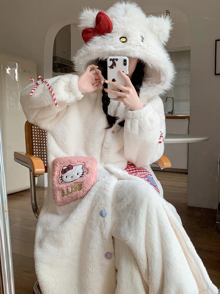 White plush pajamas  UB103