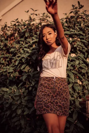 Wild Nights Leopard Skirt