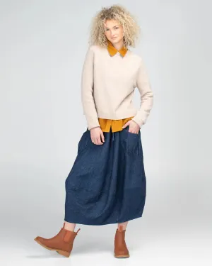 Winter Guru Skirt -Dark Denim