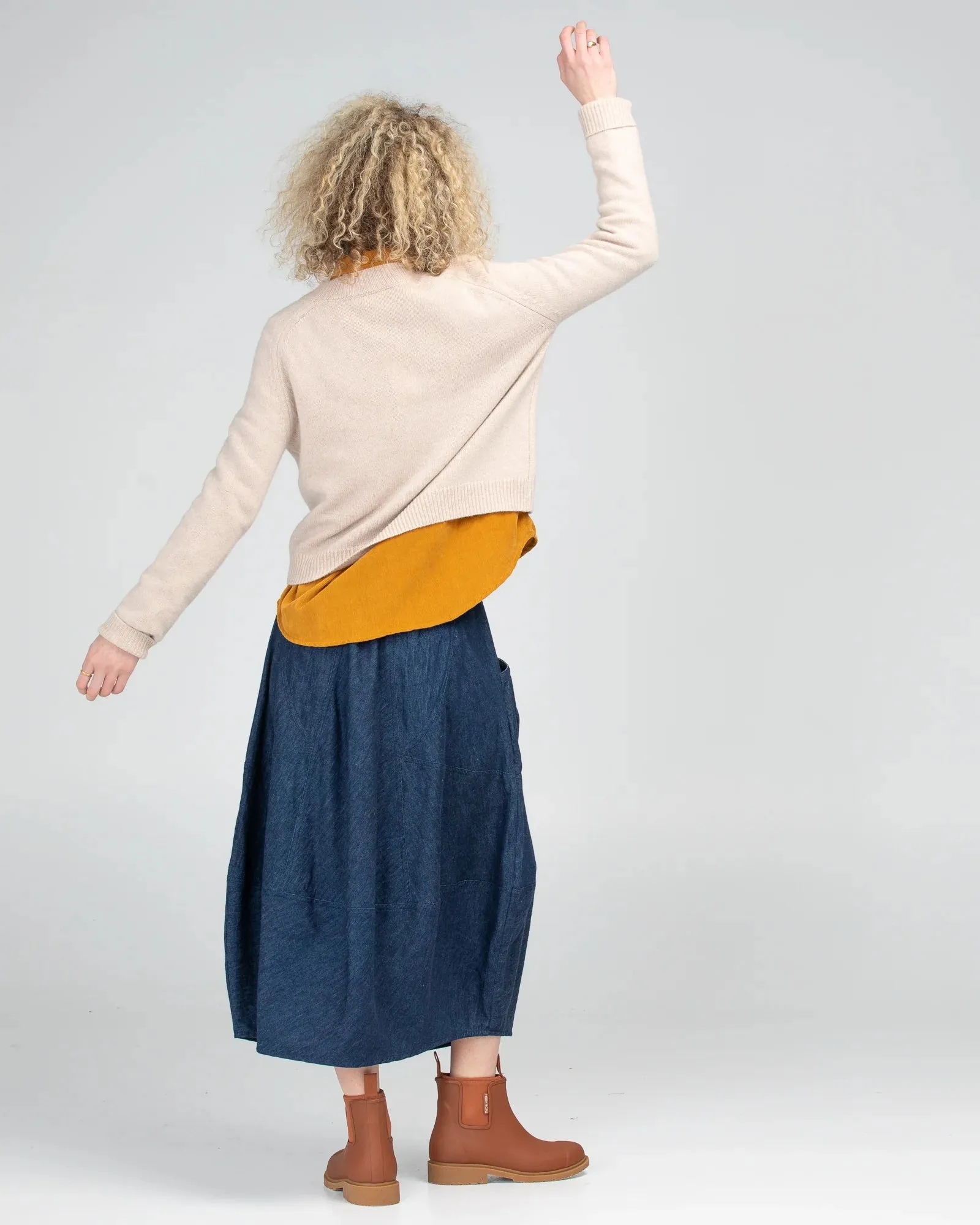 Winter Guru Skirt -Dark Denim