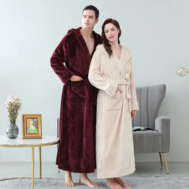 Winter Thick Coral Fleece Nightgown