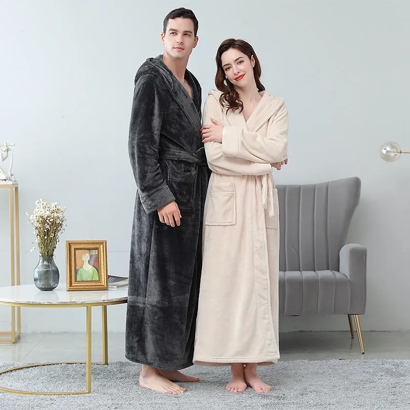 Winter Thick Coral Fleece Nightgown
