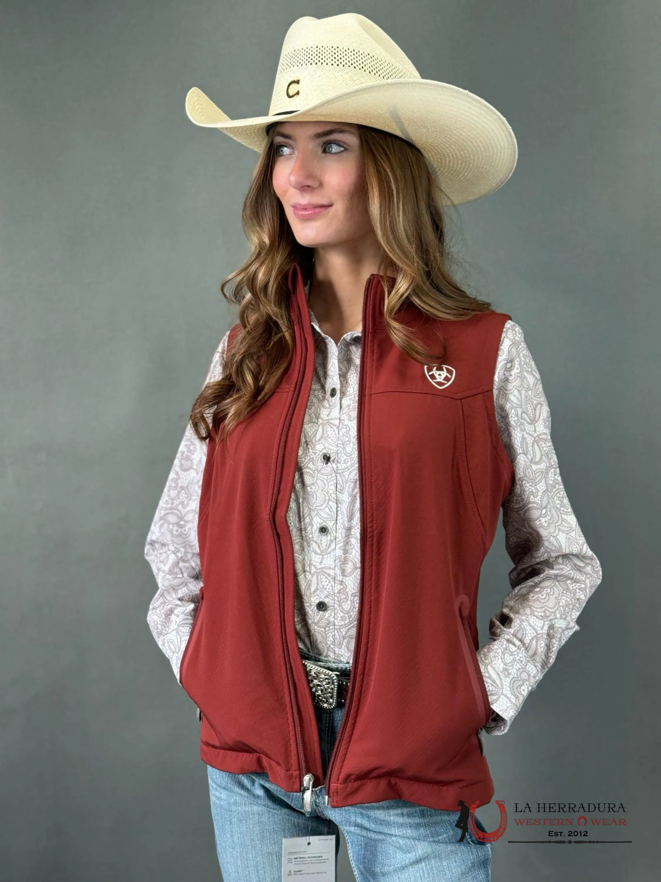 Women Ariat WESTERN VENTEK LONG SLEEVE SHIRT LACE