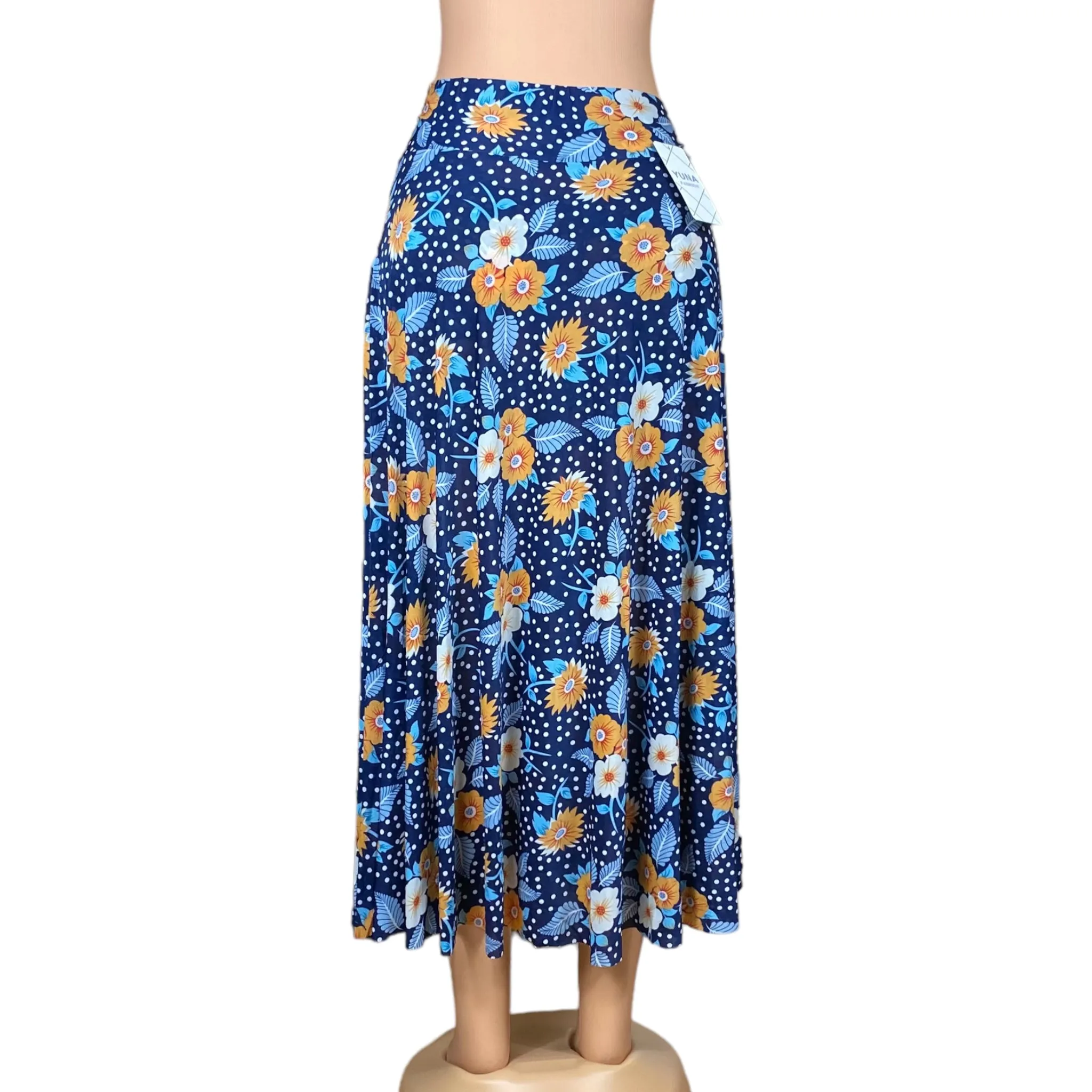 Women's Beach, Long, High waist, Midi Skirt with Short Inside