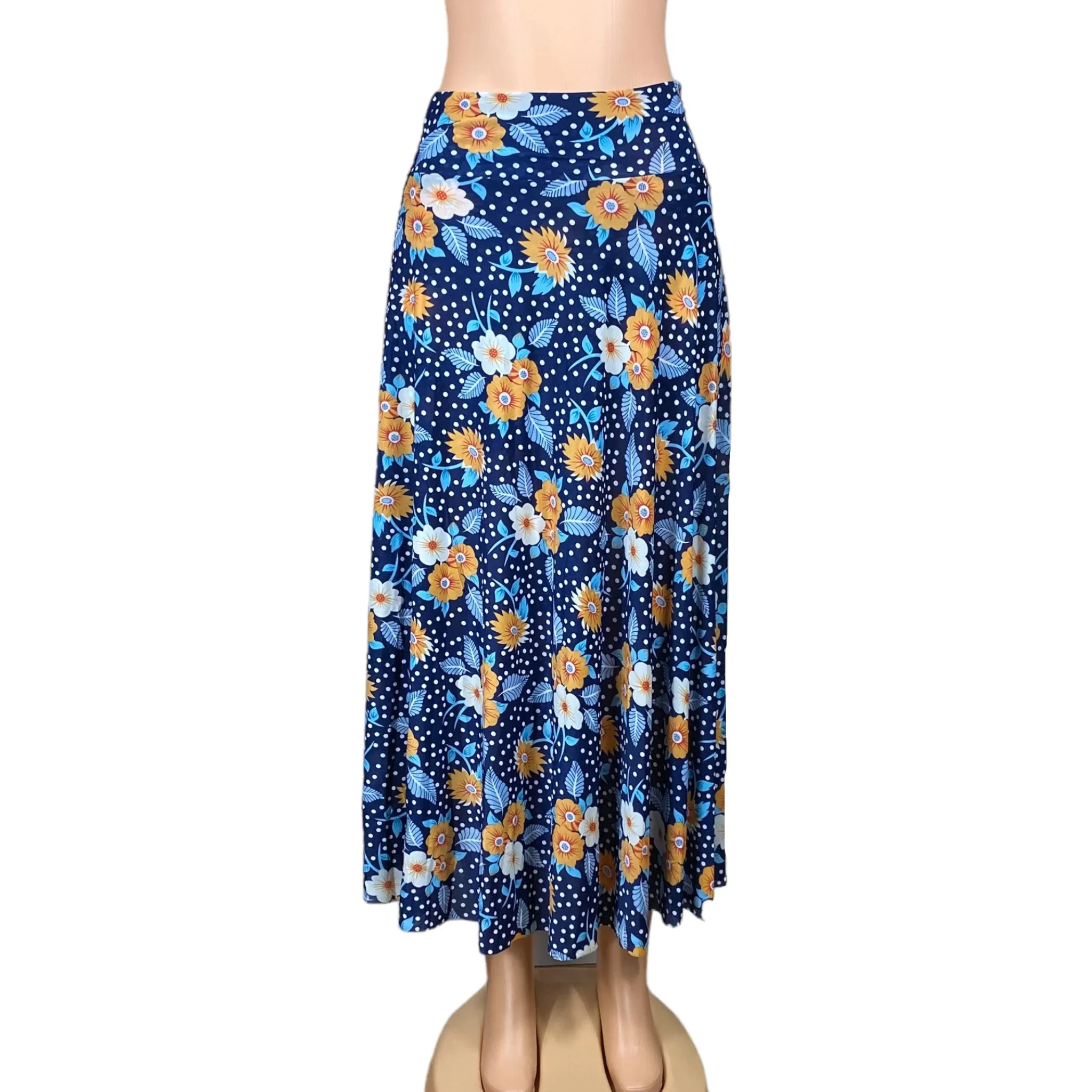 Women's Beach, Long, High waist, Midi Skirt with Short Inside