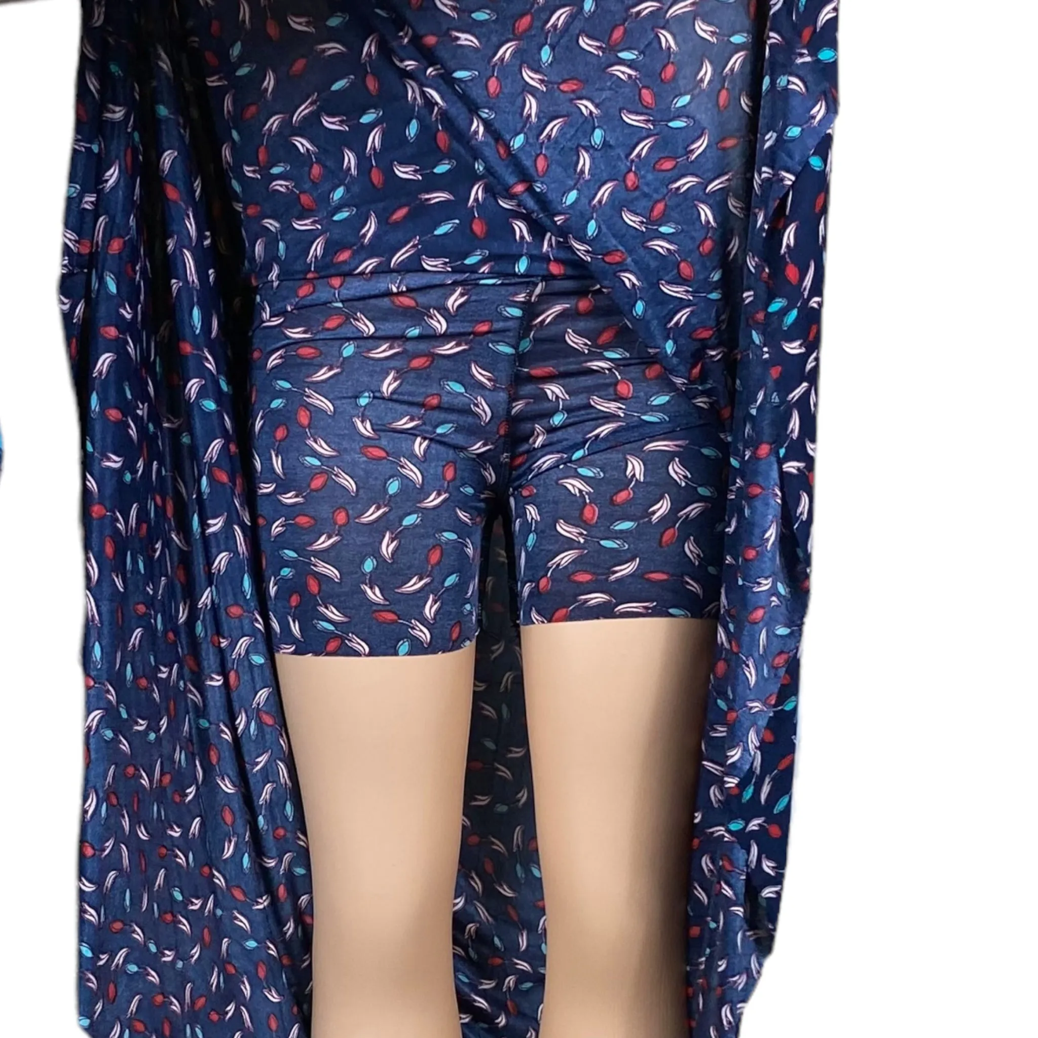 Women's Beach, Long, High waist, Midi Skirt with Short Inside