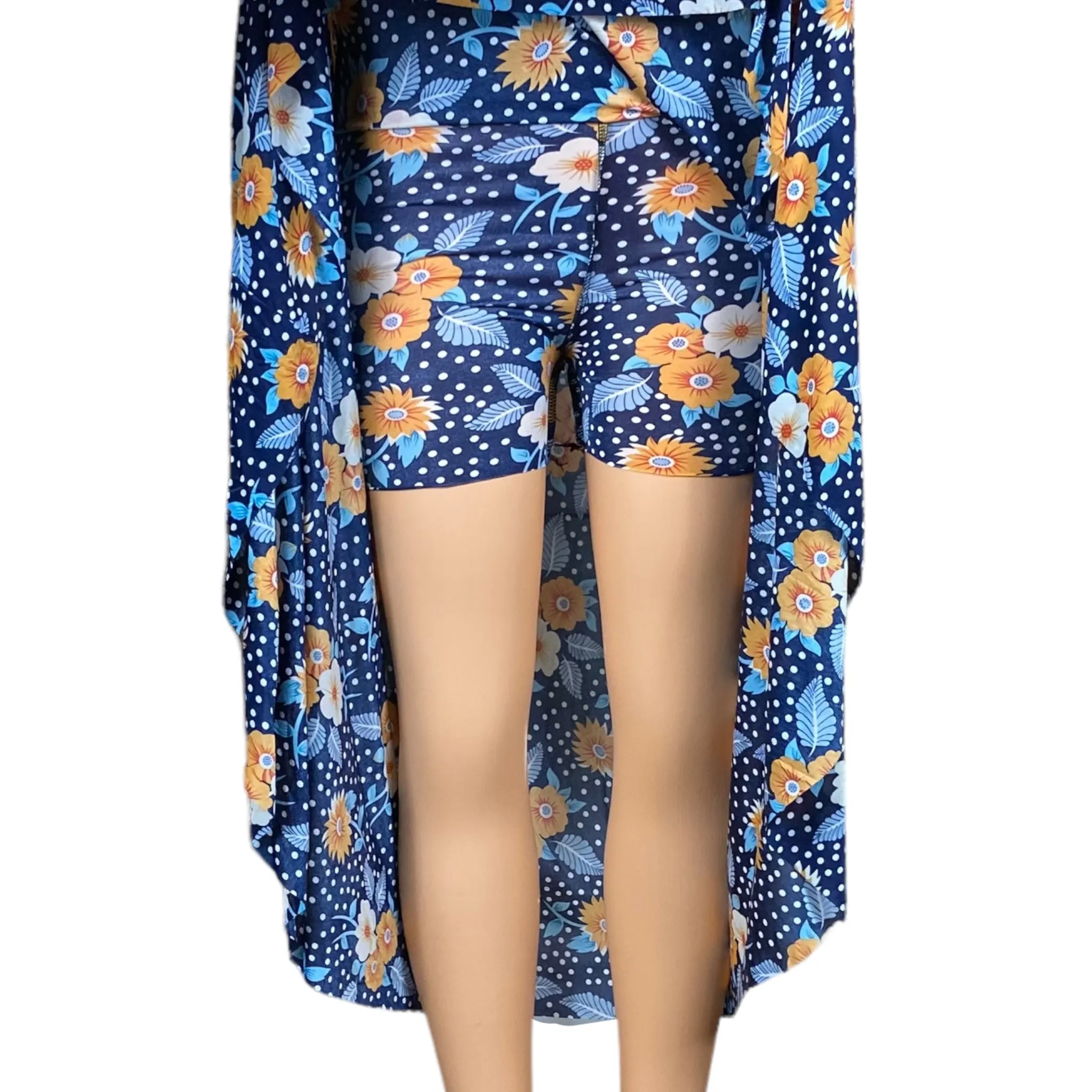 Women's Beach, Long, High waist, Midi Skirt with Short Inside