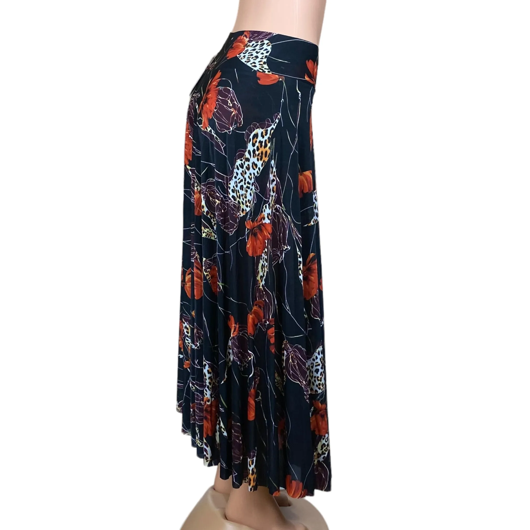 Women's Beach, Long, High waist, Midi Skirt with Short Inside
