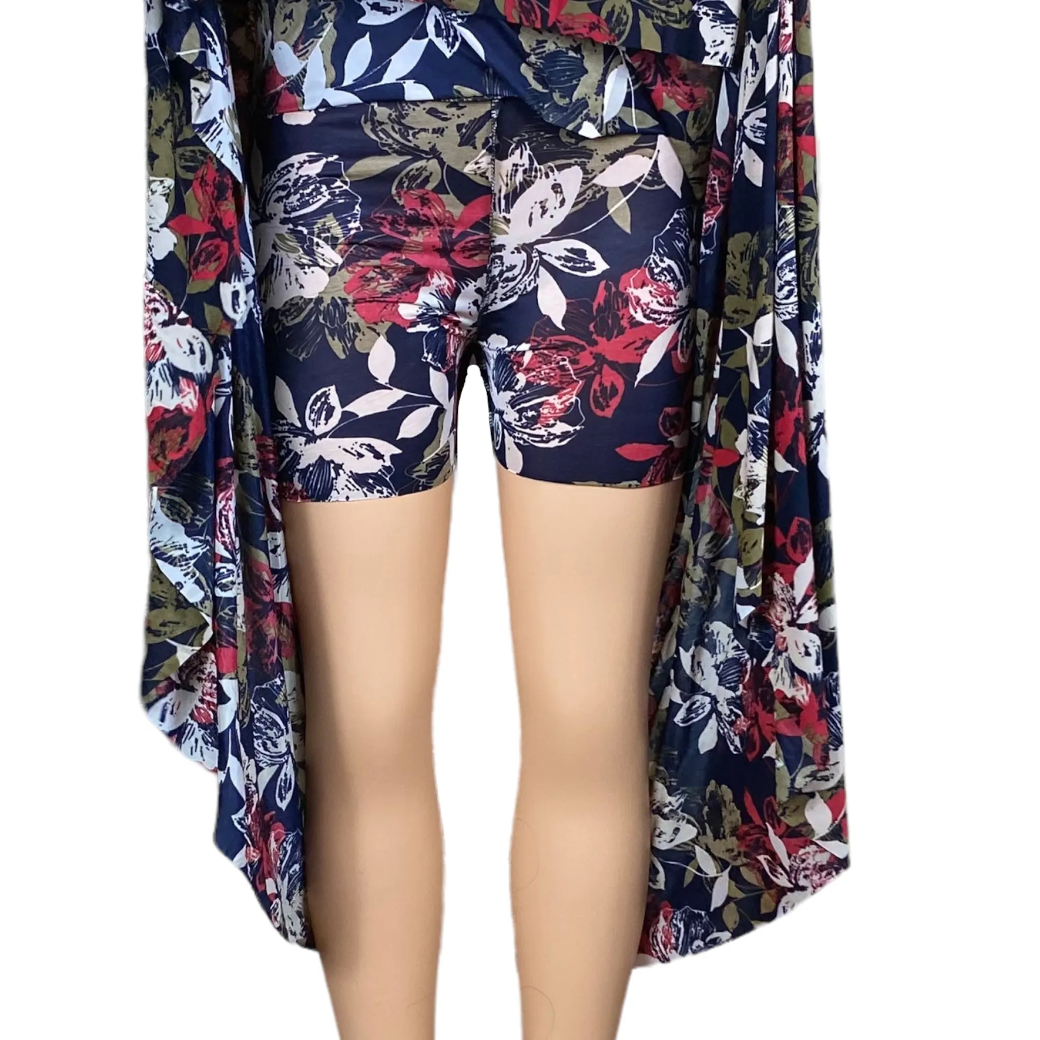 Women's Beach, Long, High waist, Midi Skirt with Short Inside
